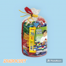 Конструктор "ЮНІ-блок" (70 деталей)