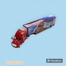 Трейлер Kinsmart іграшкова інерційна машинка 1:68 Червоний (KT-1302-W)