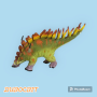 Динозавр гумовий Стегозавр, зі звуком MIC Q9899-507A