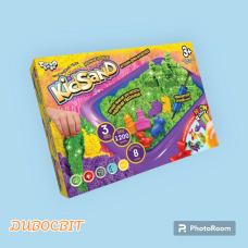 Кінетичний пісок "KidSand" (1200 г) з пісочницею (укр)