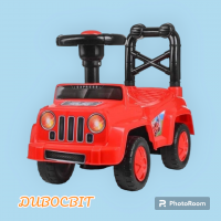 Машинка каталка толокар Bambi Q10-3 пищалка звук червона